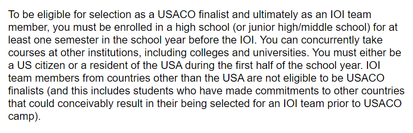 美高中国学生不再有资格入选美国奥数国家队？细数要求特殊身份的赛事！