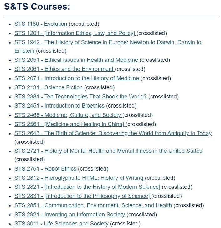 STS跨学科专业 | 一个适合文理兼备的学生申请的专业