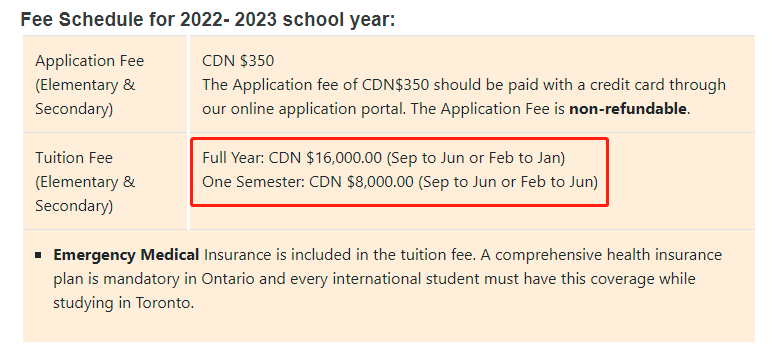 加拿大公立教育局2月入学申请节点和费用一览！