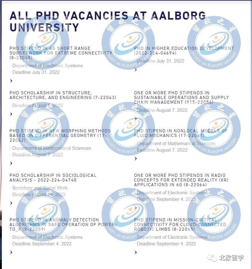 欧洲工科排名第一的大学，新鲜出炉PHD项目10个~