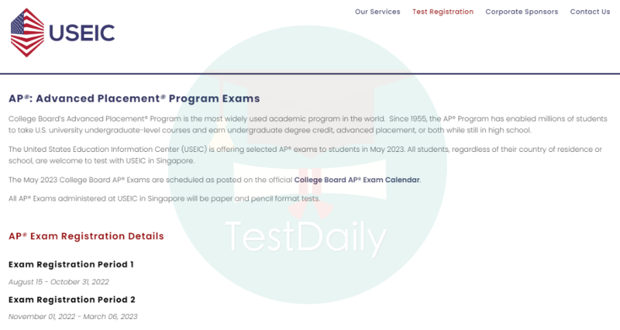 图解USEIC新加坡2023年AP考试报名全流程 | 3分钟带你了解最全攻略