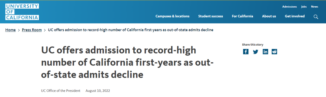 加州大学2022最新数据：UCLA录取率仅8.7%，国际生申请局势是悲是喜？