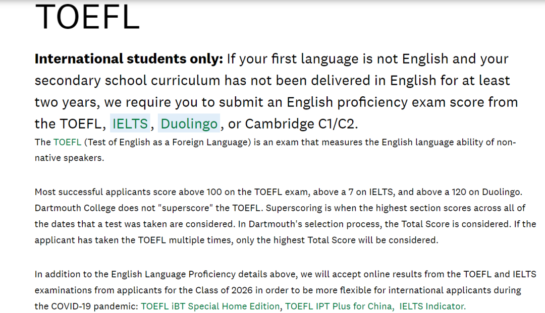 美国前30大学公布托福、多邻国等语言类考试政策，14所大学竟然不接受托福家考!