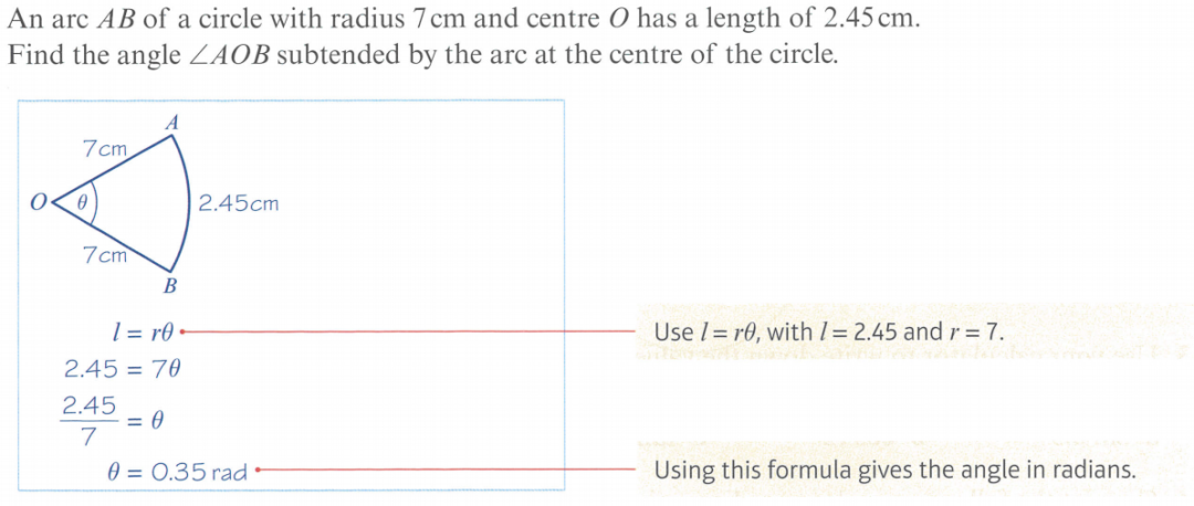 名师课堂！Chapter 7 Radians 弧度 Edexcel Math P1 知识点详解