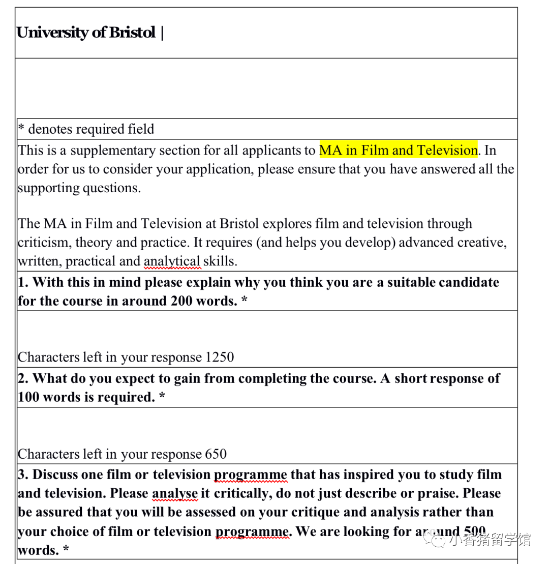 英国哪些学校有特殊文书要求?