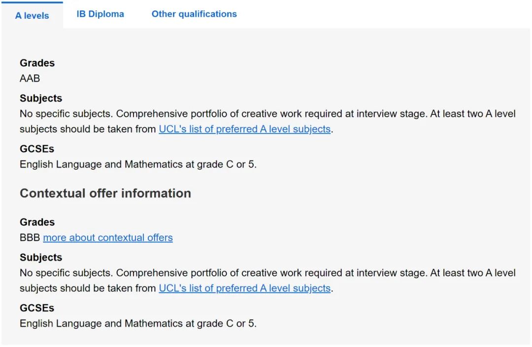 2023年伦敦大学学院（UCL）入学A-Level、IB和英语的要求都有哪些呢？