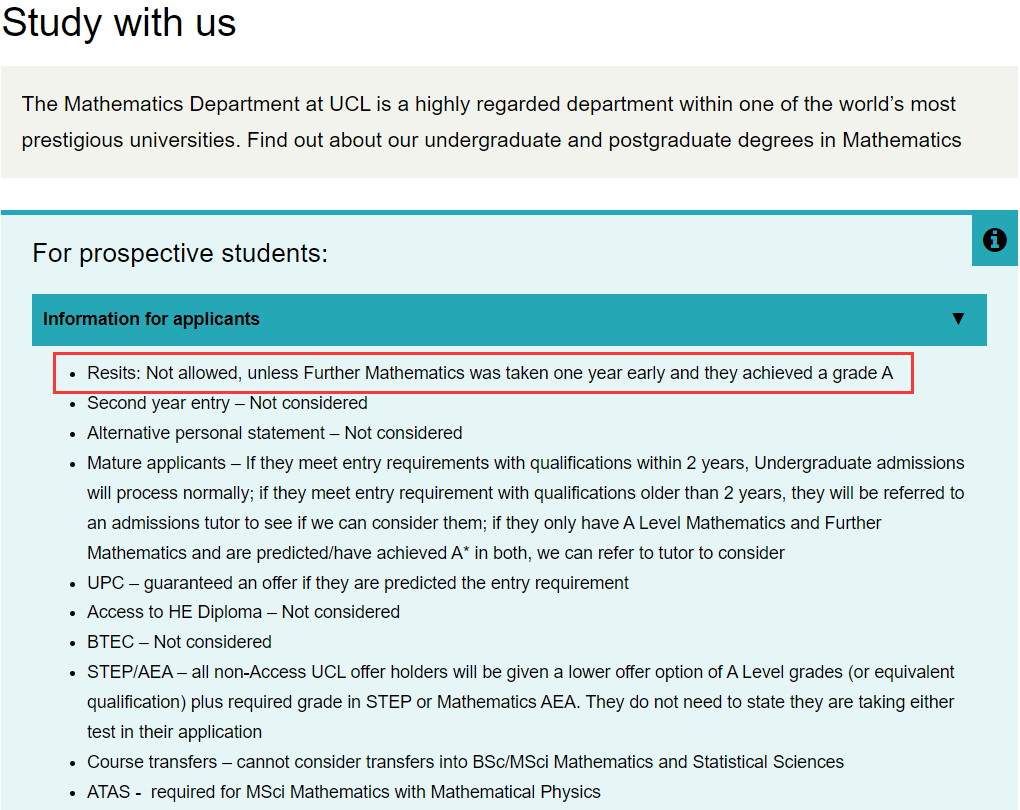 UCL不接受重考生申请？IBDP学生受影响吗？