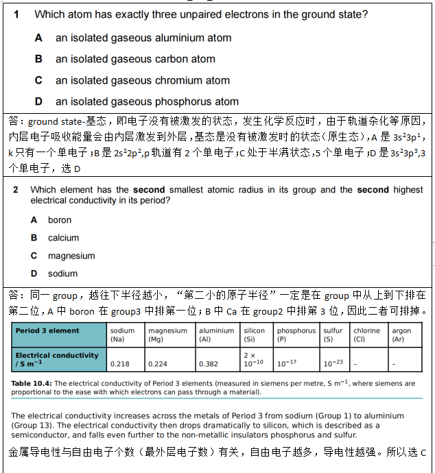 名师课堂 | 2022年CAIE AS化学P1真题卷（二）