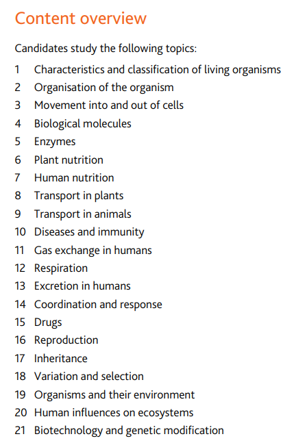 相比数理化，IGCSE/Alevel生物是最简单的理科？