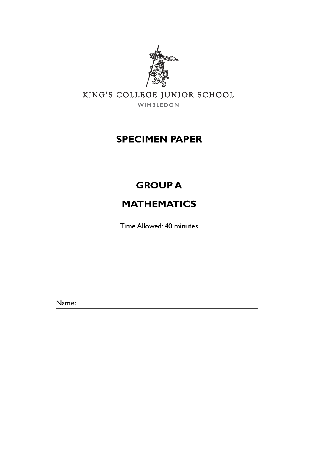 英国顶级小学7+入学「英语+数学」试卷（适合6-8岁）