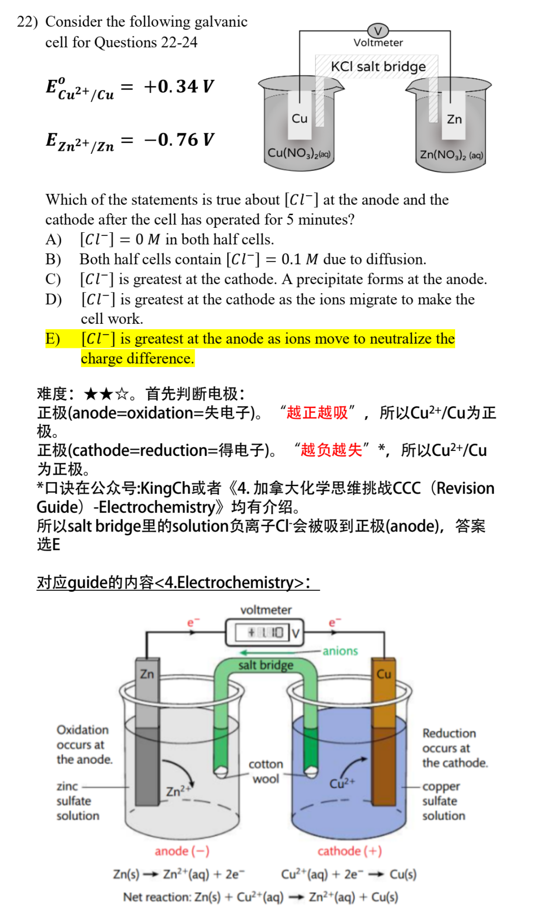 加拿大化学竞赛CCC真题讲解2021(5)