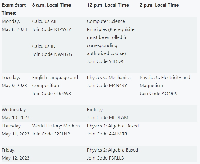 收藏！2023年AP五大考区考试时间表汇总！附免费备考刷题资料包！