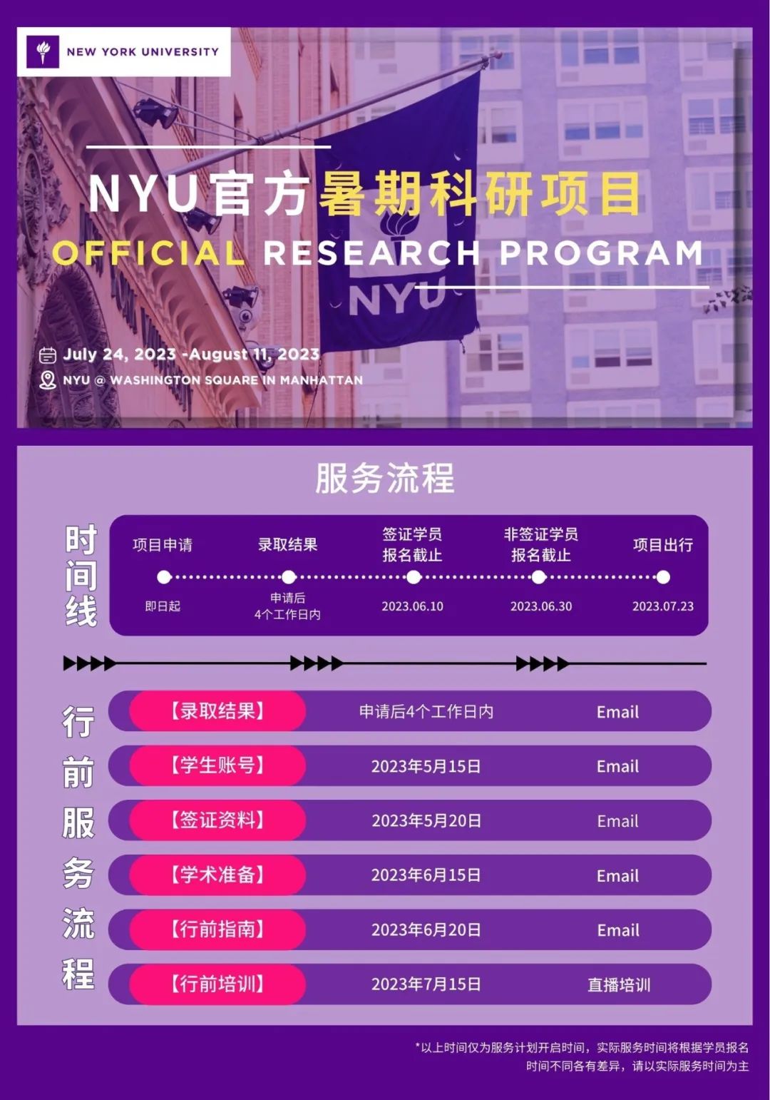 【官方】NYU-ASC暑校科研项目现已开放报名！「藤校教授、学分项目、全真顶校体验」