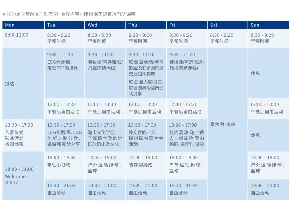 Fizz提升 | 瑞士“未来国际领袖”夏令营