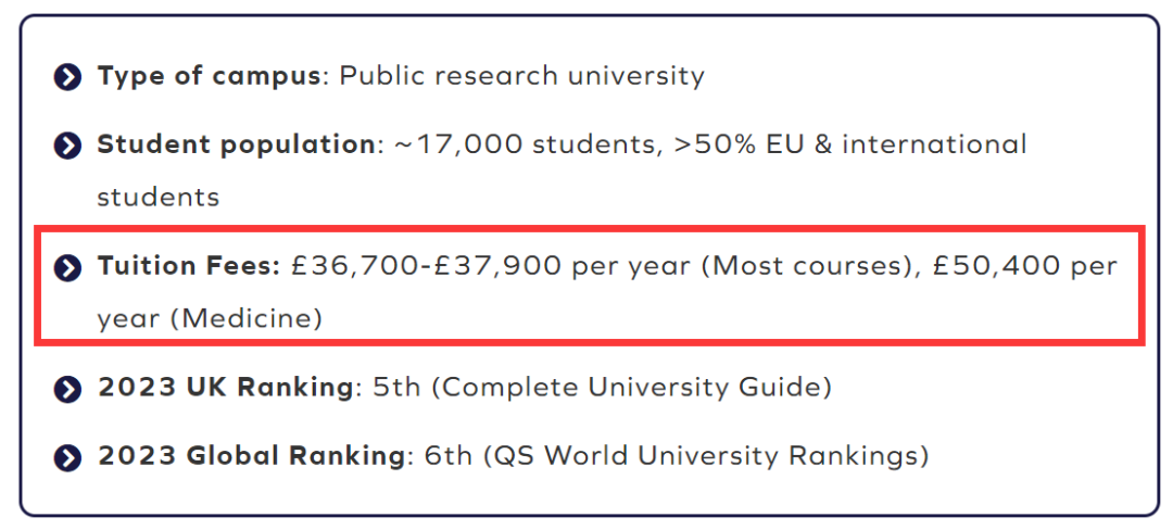 超值！盘点国际学生学费最低的英国大学（附热门院校学费汇总）