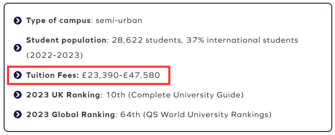 超值！盘点国际学生学费最低的英国大学（附热门院校学费汇总）