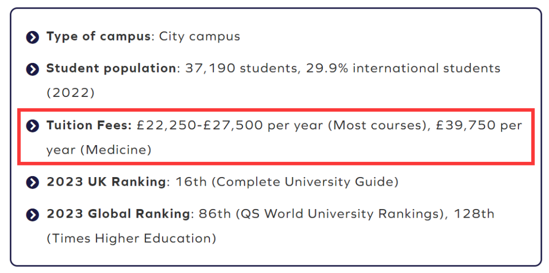 超值！盘点国际学生学费最低的英国大学（附热门院校学费汇总）