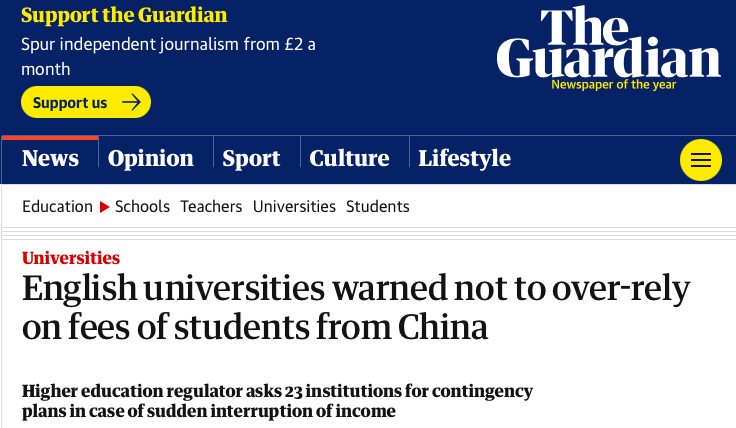 警告！英国23所大学收到官方警告，针对中国留学生！