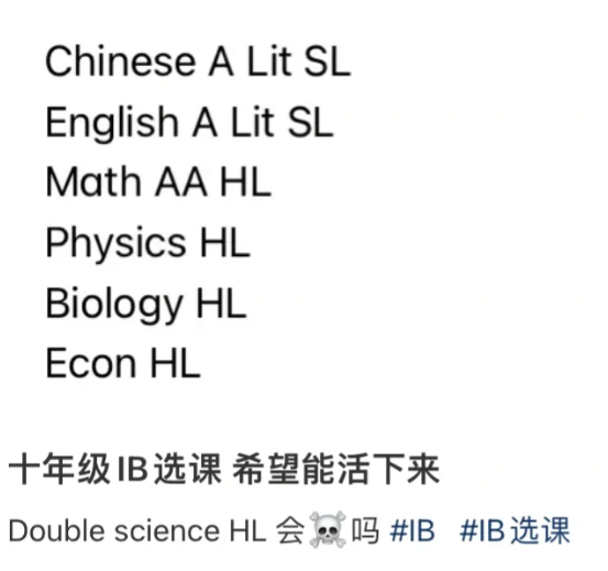 同时选IB物理+数学HL课程的学生，他们后悔了吗？