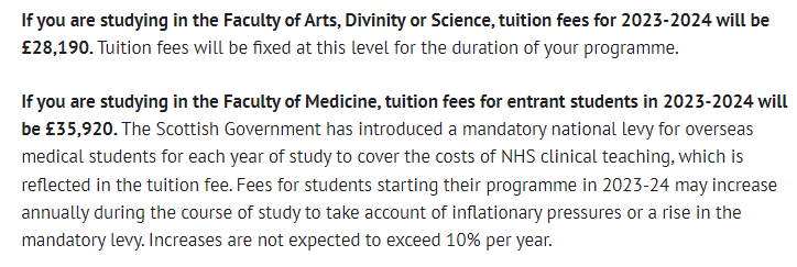 英国留学要花多少钱？来看24年QS排名英国前百院校的学费汇总！