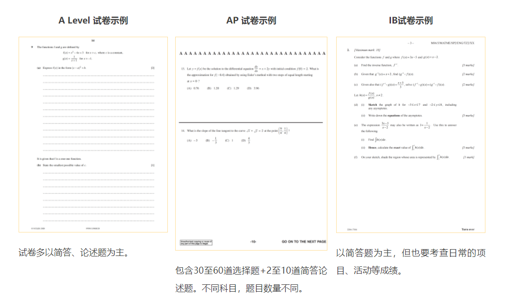 AP/A-level/IB三大国际课程，到底哪个更有利于申请海外名校？