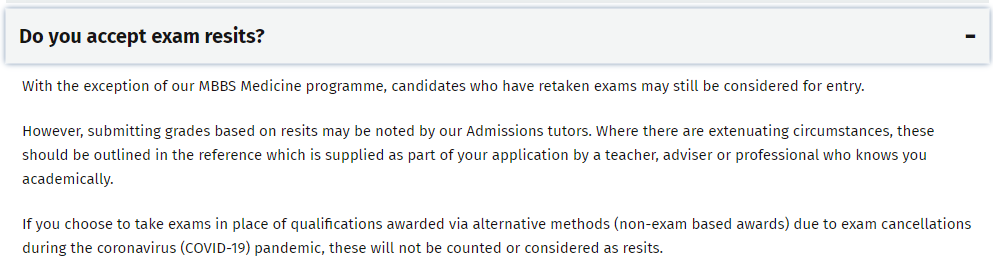 英国罗素大学集团高校接受IB重考生申请吗？