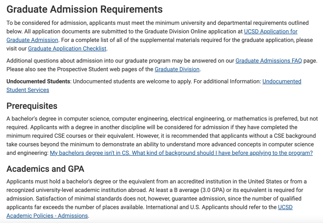 美国｜QS世界TOP20美国大学——UCSD、UT-Austin CS专业申请要求、网申时间盘点