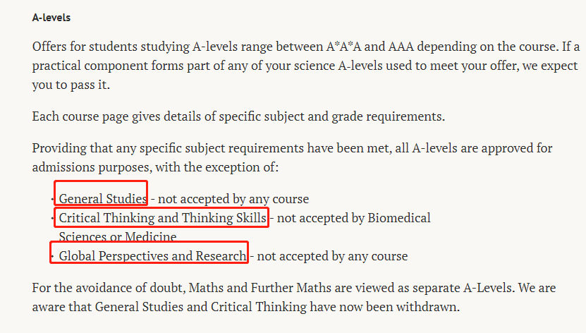 惊！牛剑G5开始接受这些A-level科目申请了?!