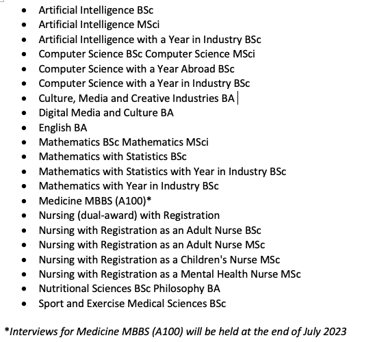 2023秋季补录专业名单更新！英国热门大学offer不再错过！