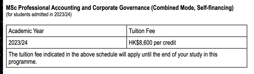 香港｜香港城市大学会计学24fall申请要求、截止日期及录取数据