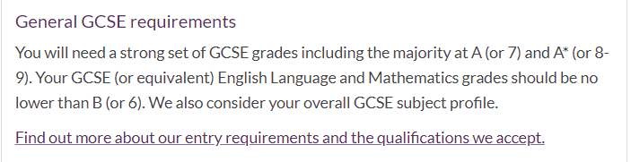 去英国TOP院校读经济，GCSE的A*数量不少于7？