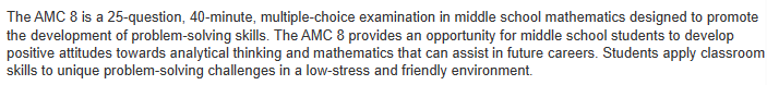 参加AMC8数学竞赛的学生都是几年级？AMC8竞赛考点分布汇总，你都掌握了吗？