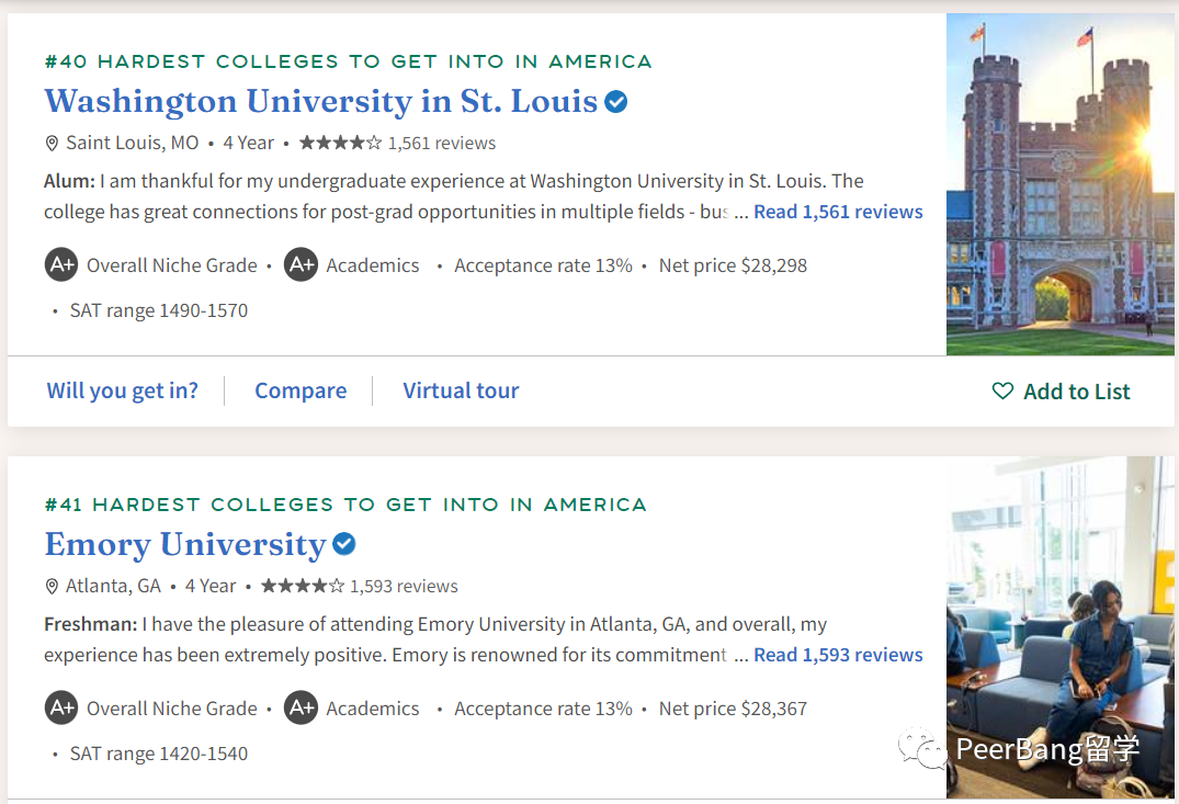 「美国最难录取的大学榜单」出炉！“哈耶普斯麻”均被赶超？