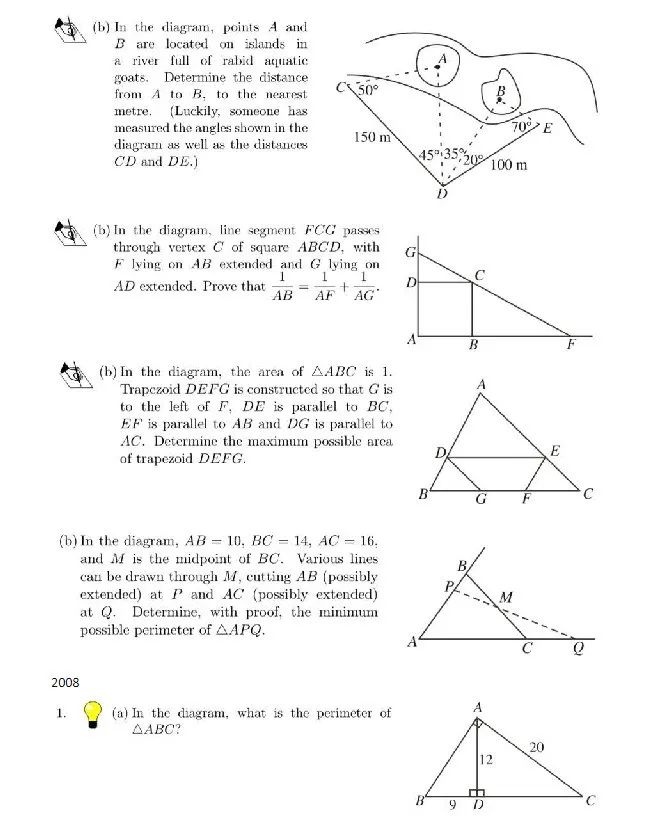 加拿大北美名校敲门砖：Euclid欧几里得数学竞赛培训辅导*