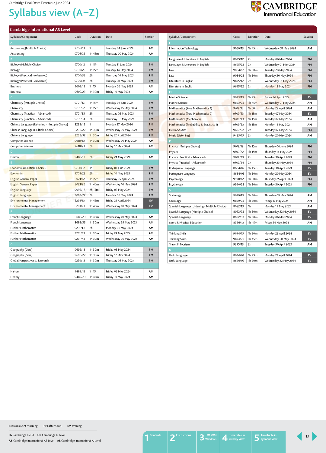 重要|一月Alevel报名还未结束，三大考试局就发布了2024夏季大考时间表！