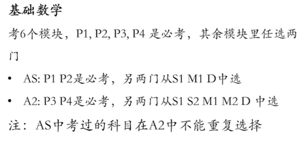 A-Level数学与国内数学有何不同？