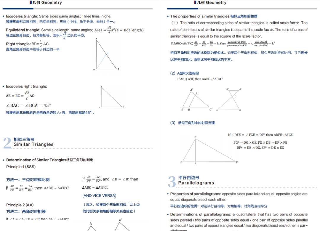 AMC8历年考点总结，AMC8数学竞赛公式定理PDF电子版