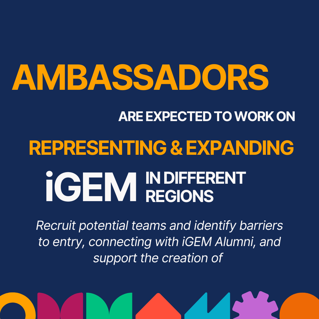 2024 iGEM Ambassdor正在招募!欢迎加入！