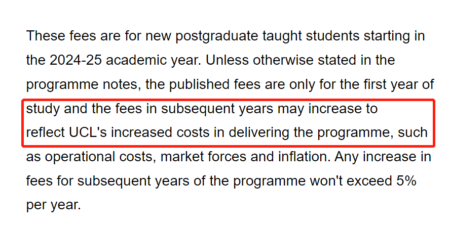 伦敦大学学院UCL2024/25学费公布：看看要花多少钱~