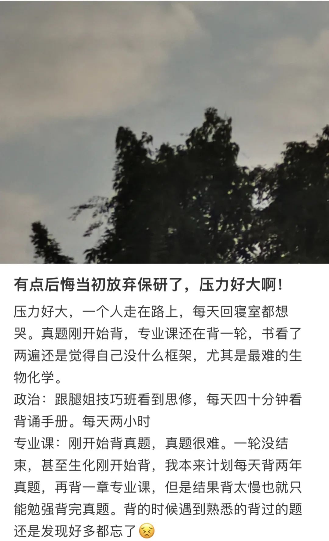 放弃保研去考研，后来的我如何了？