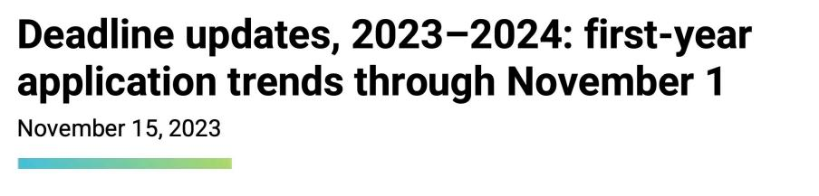 2023-2024美本早申数据公布！中国学生仍是主力军，“爬藤”难度与日俱增！