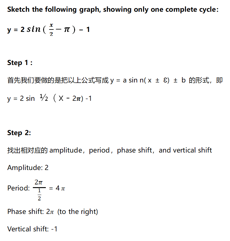 VCE 数学| 三角函数图像变化懵懵的？秘籍都在这啦！