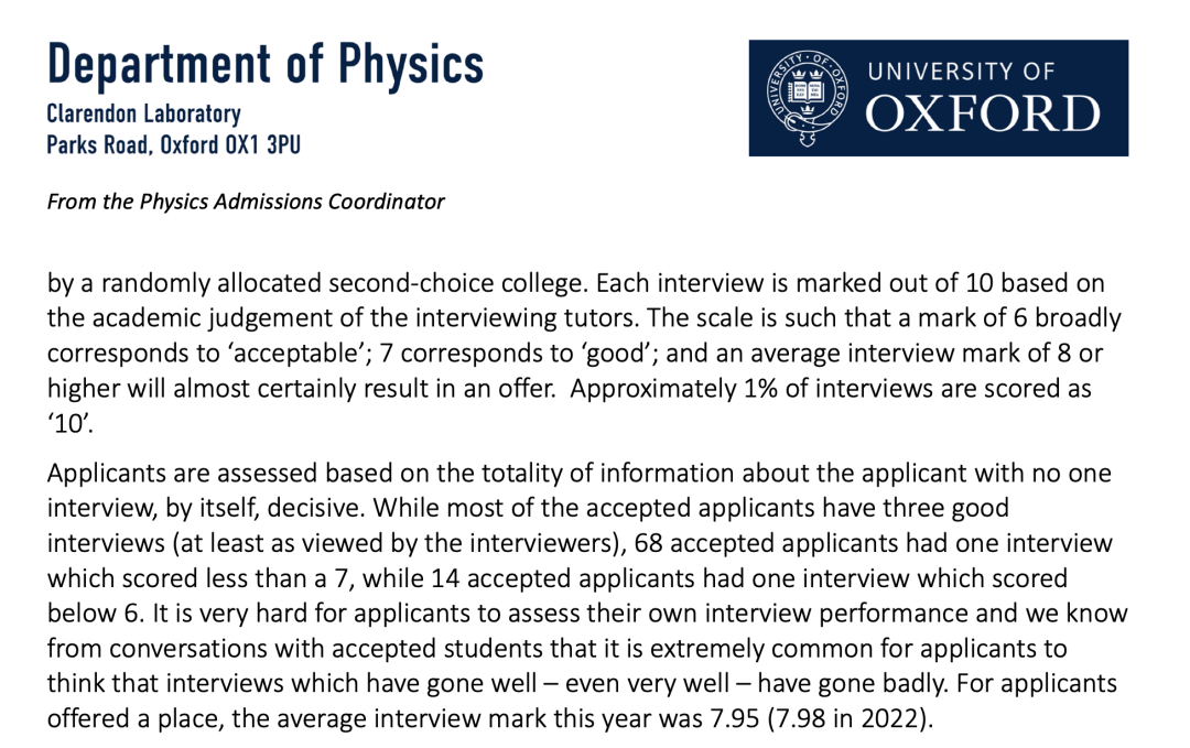 2023-24牛津物理申录数据大放出！申请必看！！