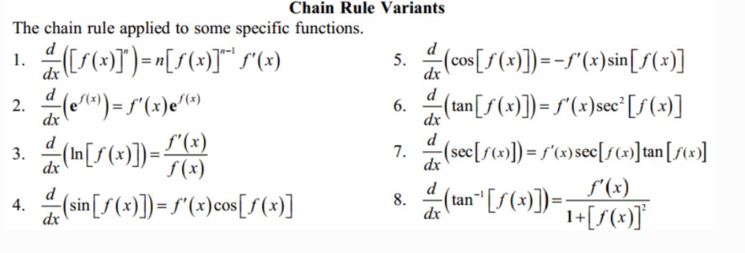 ALEVEL数学中常见的数学计算