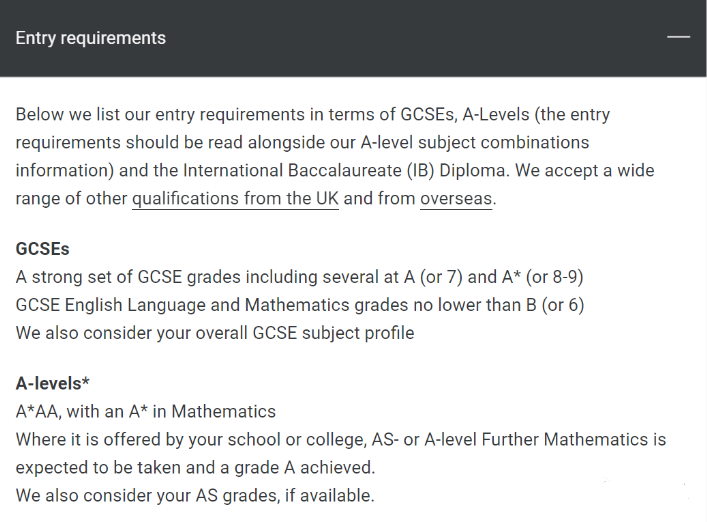 2024年数学专业排名前10的英国大学，A-Level入学要求有多高？