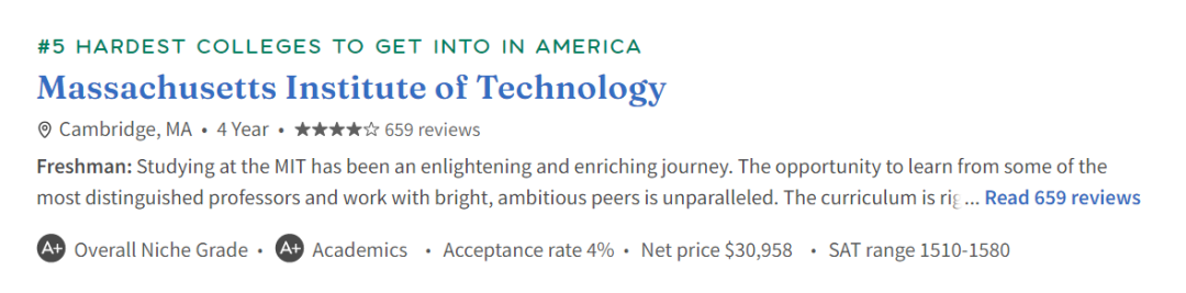 Niche发布美国「最难申请」大学！第一名竟不是藤校？