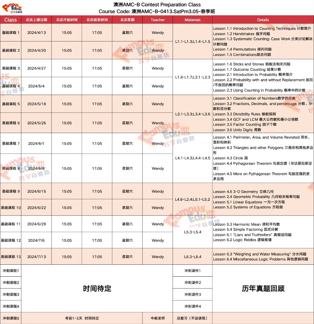 开课通知 | 澳洲AMC竞赛难度如何？2024年澳洲AMC又该如何备考？建议收藏！