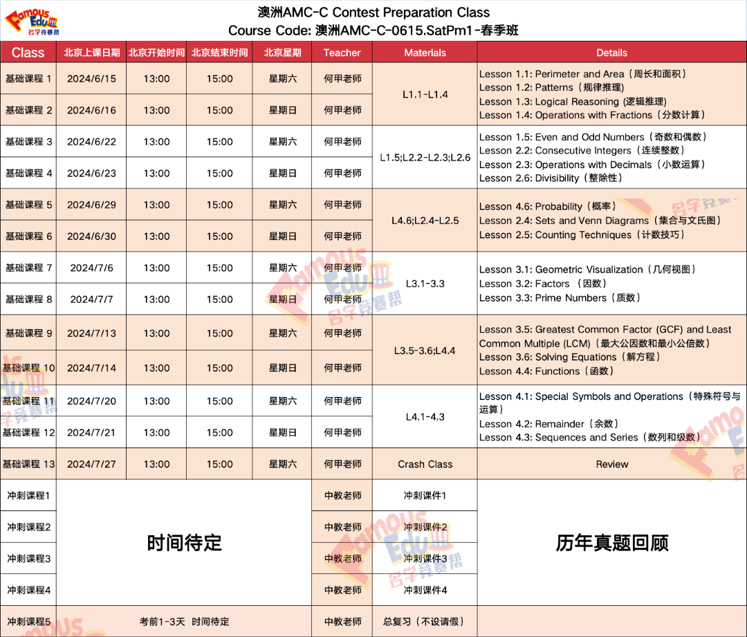 开课通知 | 澳洲AMC竞赛难度如何？2024年澳洲AMC又该如何备考？建议收藏！