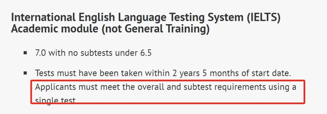 建议收藏！英国大学硕士申请对雅思单项重考的要求汇总