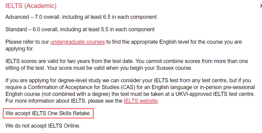 盘点「接受」or「不接受」雅思单科重考成绩的英国院校！快来对号入座吧！